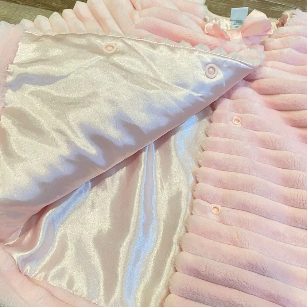 Little Me Pink Faux Fur Jacket Size 3T - Picture 5 of 12